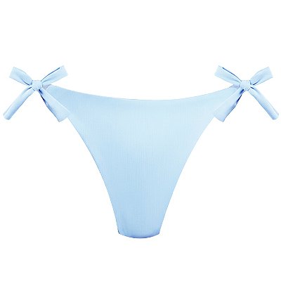 Calcinha de Biquíni Empina Bumbum Azul Candy Liso