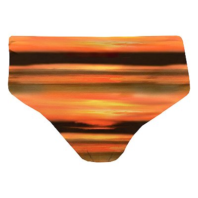 Calcinha de Biquíni Hot Pants Fio Duplo Nascer do Sol Degradê