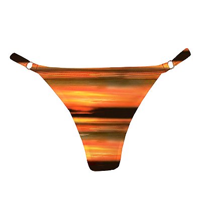 Calcinha de Biquíni Fio Duplo com Regulagem Nascer do Sol Degradê