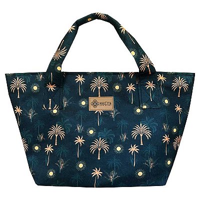 Bolsa de Praia Marétoa com Zíper Solar Tropical Verde