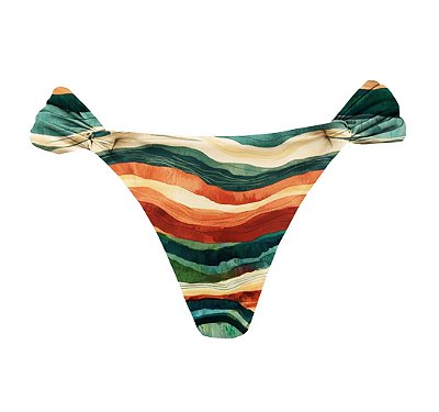 Calcinha Inteira de Biquíni Empina Bumbum Dunas Colorido