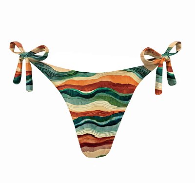 Calcinha de Biquíni Empina Bumbum Dunas Colorido