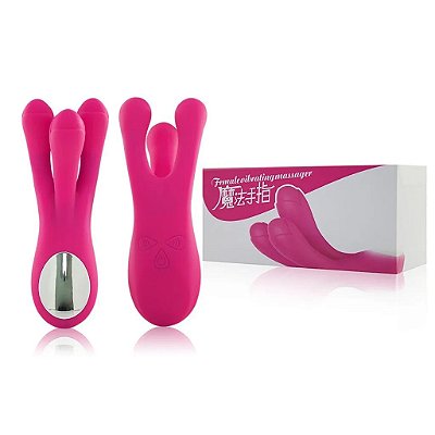 SUPER TURBO PINK - VIBRADOR POTENTE, ESTIMULADOR DE CLITÓRIS E SEIOS - RECARREGÁVEL E COM 10 MODOS DE VIBRAÇÃO