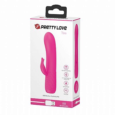 PRETTY LOVE TIM - VIBRADOR FLEXÍVEL ESTIMULADOR DE PONTO G E CLÍTORIS RECARREGÁVEL COM 12 MODOS DE VIBRAÇÕES E FUNÇÃO MEMÓRIA - 16 X 3,5 CM