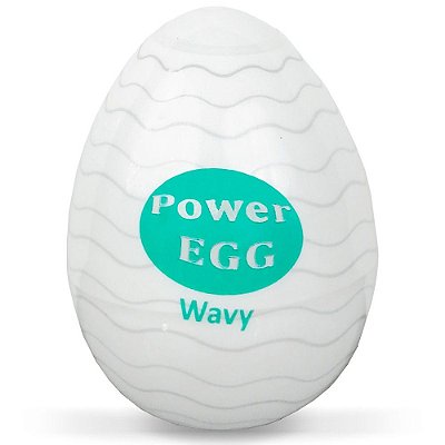 POWER EGG - MASTURBADOR MASCULINO EM FORMA DE OVO - MODELO WAVY