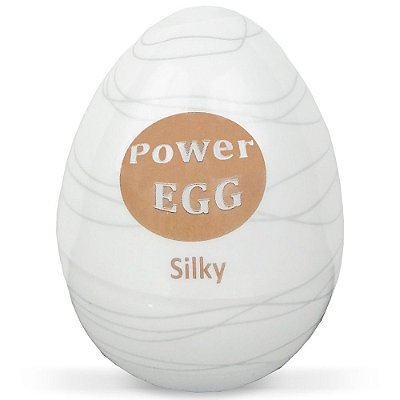 POWER EGG - MASTURBADOR MASCULINO EM FORMA DE OVO - MODELO SILKY