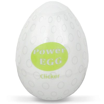 POWER EGG - MASTURBADOR MASCULINO EM FORMA DE OVO - MODELO CLICKER