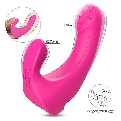 S-HANDE FINGER GUN - DEDEIRA RECARREGÁVEL COM VIBRO - COR ROSA