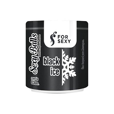 FORSEXY BLACK ICE - BOLINHAS COMESTÍVEIS - 3UN.