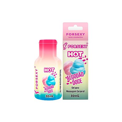 FORSEXY GEL HOT COMESTÍVEL - ALGODÃO DOCE - 30ML