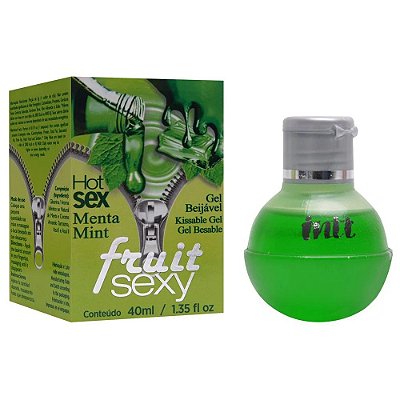 INTT FRUIT - GEL COMESTÍVEL PARA SEXO ORAL COM SABOR DE MENTA