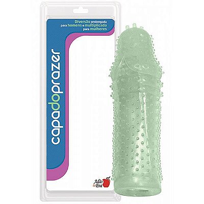 Capa peniana em silicone 14cm - fosforecente