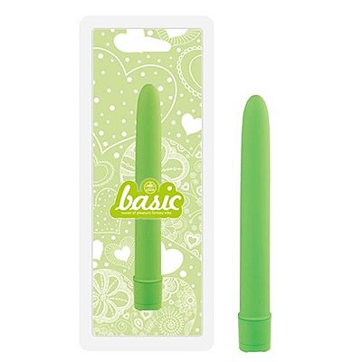 Vibrador personal 17cm - 6 basic - wave of pleasure fantasy vibe verde