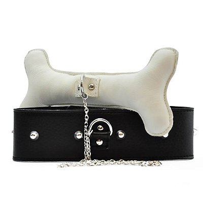 Mordaça com formato de osso - ultimate bondage doggy collar