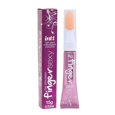 INTT FINGER SEXY - GEL VASODILATADOR EXCITANTE FEMININO COM EFEITO ESQUENTA, ESFRIA E VIBRA - 17 ML