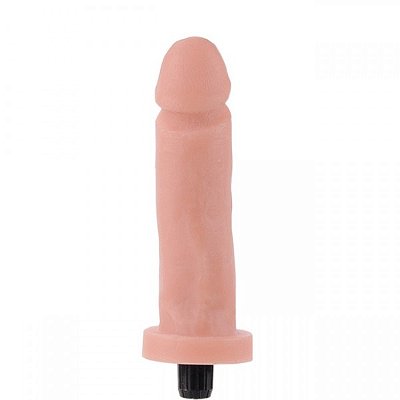 Pênis vibrador cyber skin 18x4cm - cor bege