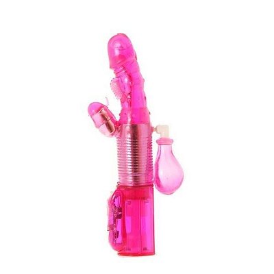 Vibrador rotativo com ejaculador - jack rabbit