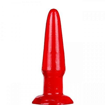 Plug anal vermelho 11.5x2.5cm
