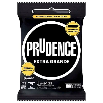 Preservativo camisinha prudence extra grande - 3uni