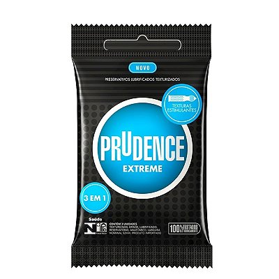 Preservativo camisinha prudence extreme texturizada - 3uni