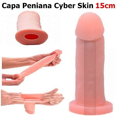 Capa peniana em cyber skin 15x4cm