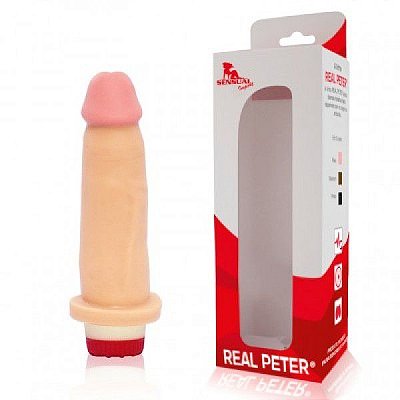 Real Peter IDEAL - pênis com vibrador 15x4cm