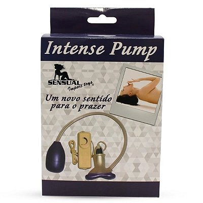 Bomba Estimulador Feminino Clitoriano com Sucção e Vibração - Intense Pump