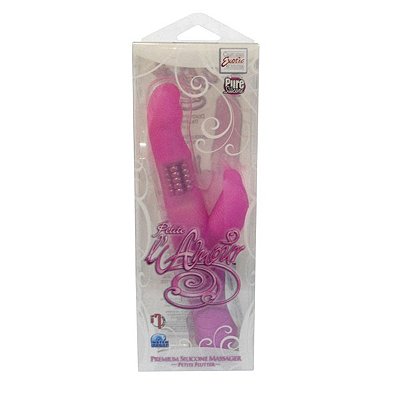 Vibrador rotativo jack rabbit em silicone macio - rabbit petit l`amour pure