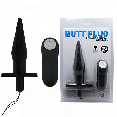Plug anal wireless com 20 modos de vibração - butt plug wireless