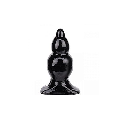 PLUG ANAL 11,5X4,8 CM - COR PRETO