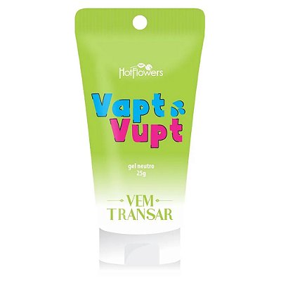 HOT FLOWERS VEM TRANSAR - VAPT VUPT - LUBRIFICANTE NEUTRO - 25GR