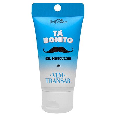 HOT FLOWERS VEM TRANSAR - TA BONITO - GEL EXCITANTE MASCULINO PROVACADOR DE EREÇÃO - 25GR