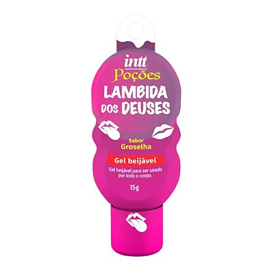 INTT POÇÕES - LAMBIDA DOS DEUSES - GEL PARA SEXO ORAL SABOR GROSELHA - 15GR