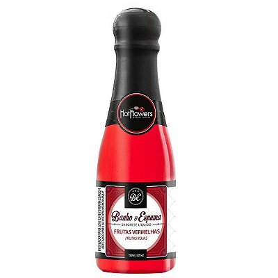 HOT FLOWERS - SABONETE ÍNTIMO BANHO E ESPUMA FRUTAS VERMELHAS - 150ML