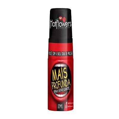 HOT FLOWERS - MAIS PROFUNDA GEL PARA SEXO ORAL MAIS PROFUNDO - 12ML