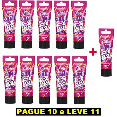 FORSEXY XANA HOT CRAZY - EXCITANTE FEMININO -  18G - KIT COM 11 UNIDADES