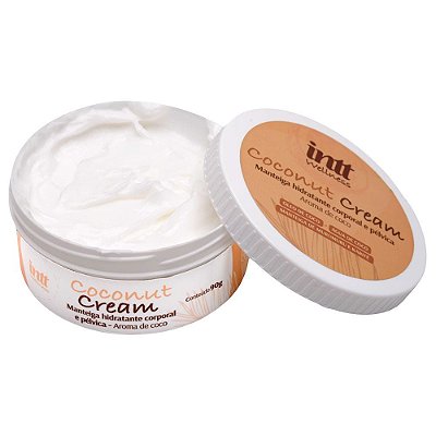 INTT COCONUT CREAM - MANTEIGA HIDRATANTE CORPORAL PÉLVICA AROMA DE COCO - 90GR