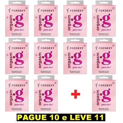 FORSEXY ORGASM G - GEL EXCITANTE CLITORIANO - SACHÊ - 3UN - KIT COM 11 UNIDADES