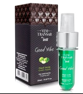 Good Vibe  (vem transar) - vibrador líquido -  sabor maçã verde