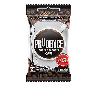 Preservativo camisinha prudence sabor Café - 3uni