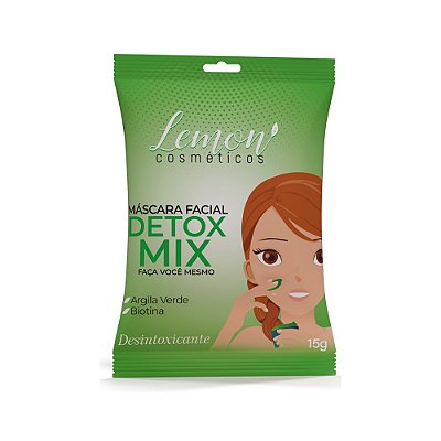 MÁSCARA FACIAL DETOX MIX ARGILA VERDE - 15GR