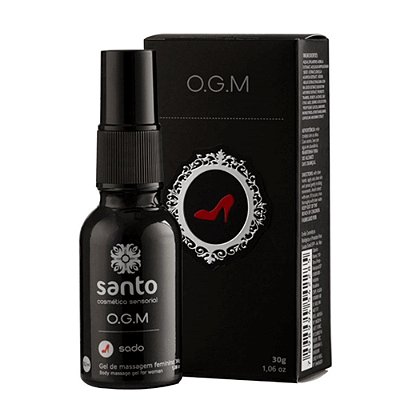 SANTO O.G.M (ORGASM) SADO  - GEL EXCITANTE FEMININO VEGANO FACILITADOR DE ORGASMO COM EFEITO DE AQUECIMENTO E VIBRAÇÃO AINDA MAIS INTENSOS - 30 GR