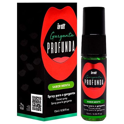 INTT PROFUNDA - SPRAY FACILITADOR DE SEXO ORAL GARGANTA PROFUNDA - AROMA MENTA - 15ml