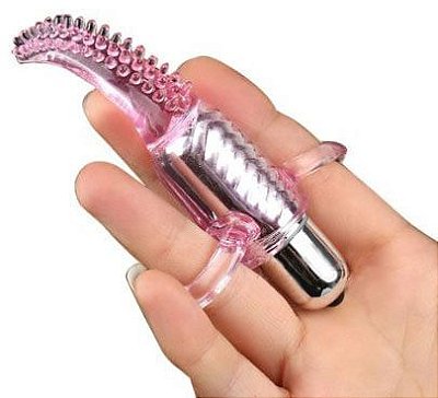 VIBRO FINGER - DEDEIRA EM SILICONE COM CÁPSULA VIBRATÓRIA DE 10 VELOCIDADES - 11 X 2 CM