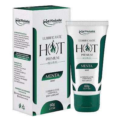 La Pimienta Hot Premium - Lubrificante íntimo a base d'água beijável  60gr - aroma menta