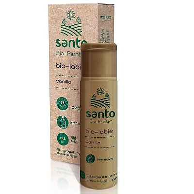 SANTO COSMÉTICOS VEGANO - BIO-LABIÉ GEL BEIJÁVEL TÉRMICO - SABOR VANILLA- 15,5 ML