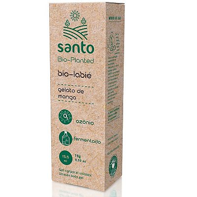 SANTO COSMÉTICOS VEGANO - BIO-LABIÉ GEL BEIJÁVEL TÉRMICO - SABOR GELATO DE MANGA - 15,5 ML