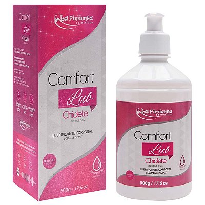 La Pimienta Comfort Lub - Lubrificante íntimo a base d'água beijável  500gr - aroma chiclete