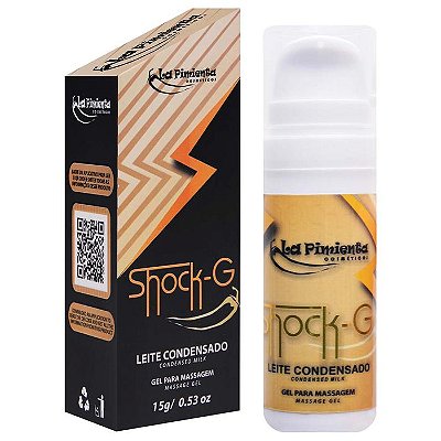 La Pimienta Shock-G - Gel vibrador líquido beijável de alta potência - 15gr - aroma leite condensado