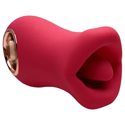Aroa -  Simulador sexo oral vibrador em formato de boca estimuladora com pulsação